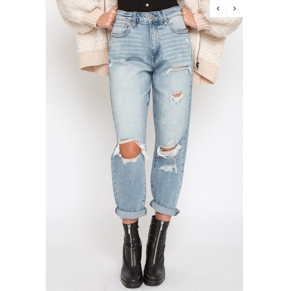 High Waisted Mom Jeans